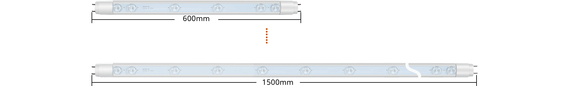 Economical LED sign tube dimensions