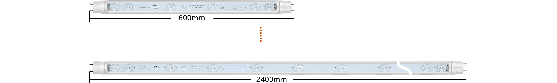 Rotatable G13 LED sign tube dimension