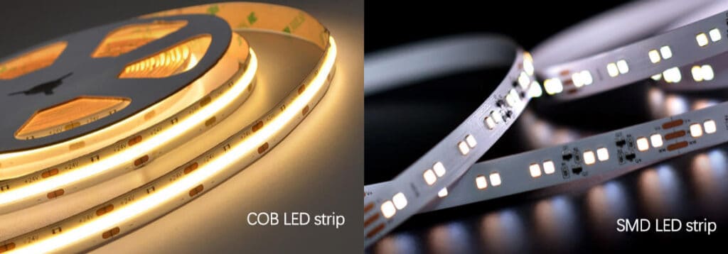 The difference between COB LED strip and lamp bead LED strip