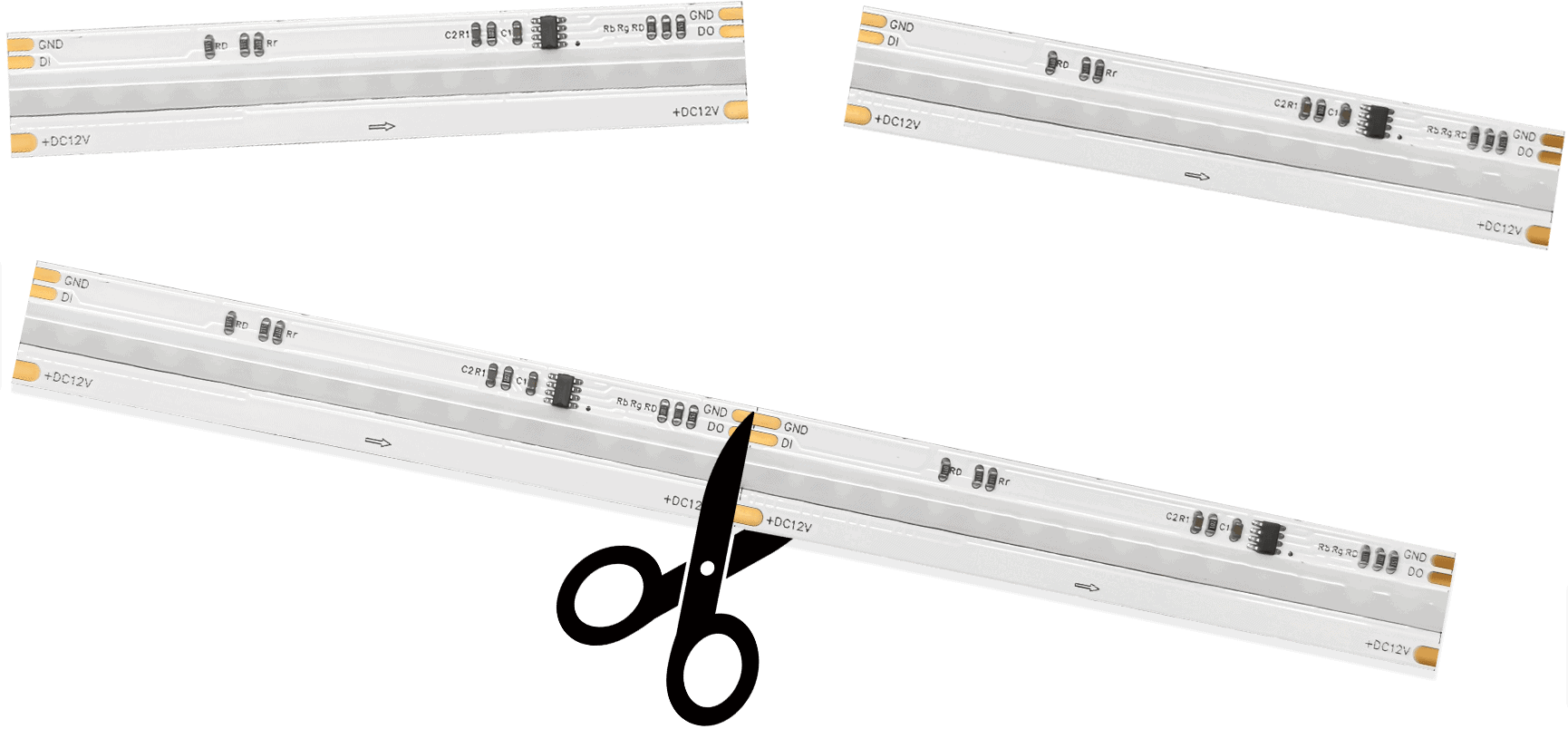 COB 630LED 12MM RGBIC Cuttable