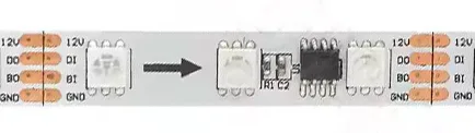 4pin Breakpoint Continuation Addressable LED Strips