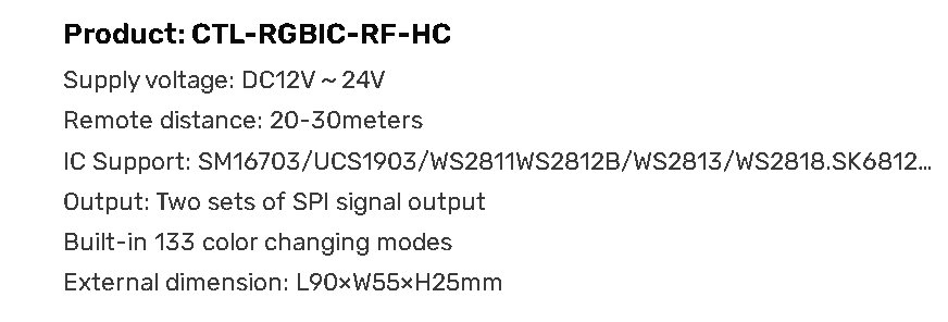 CTL RGBIC RF HC