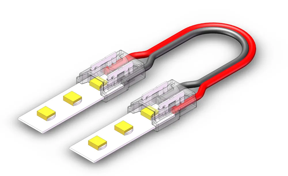 IP68 connector strip to led strip with cable SMD