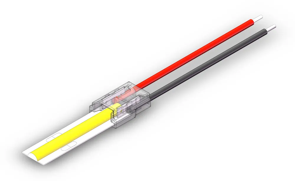 IP20 connector cob led strip