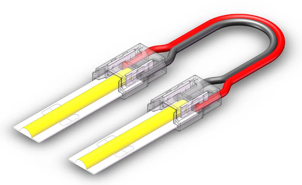 IP20 connector cob led strip