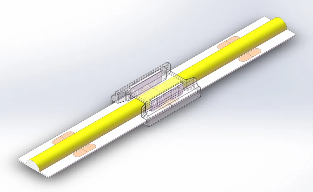 IP20 connector cob led strip