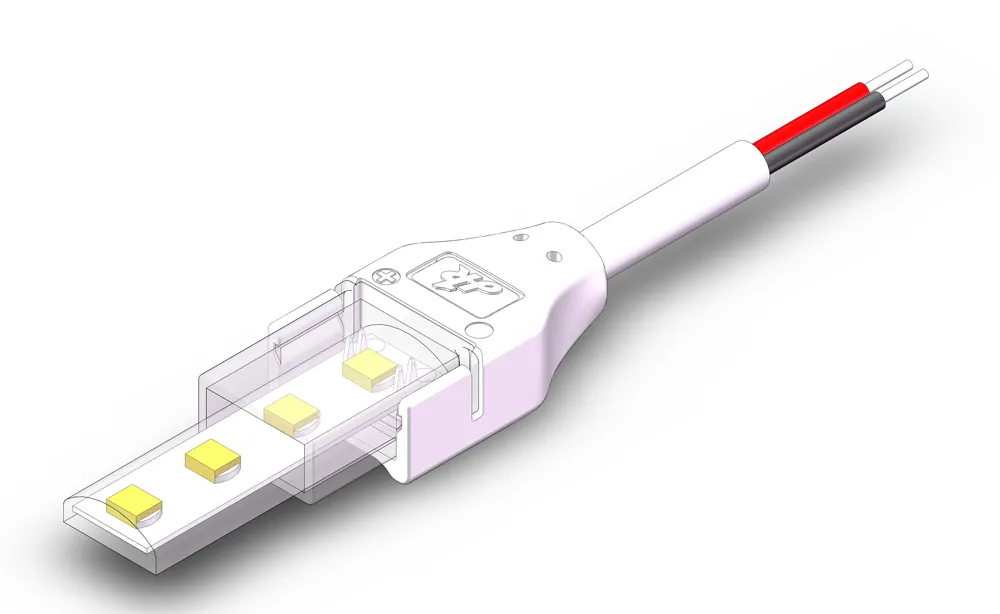 IP68 connector led strip light to cable SMD