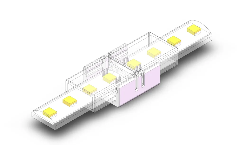 IP68 connector strip to led strip with cable SMD