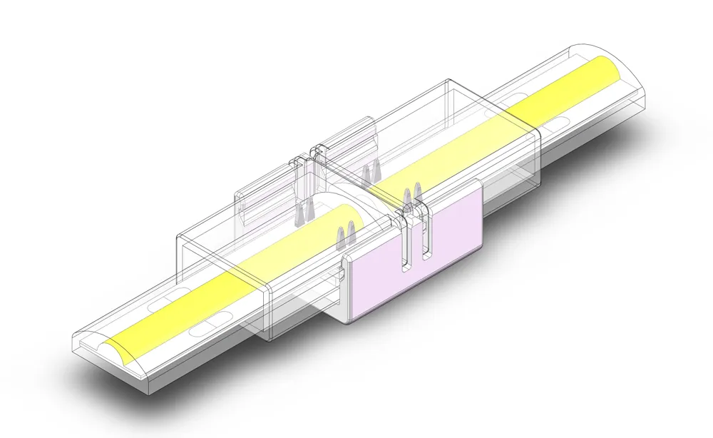 IP68 connector cob led strip