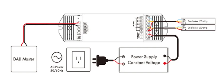 DALI Tunable White Wiring Diagram