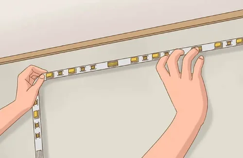 How to install LED strips on a flat surface