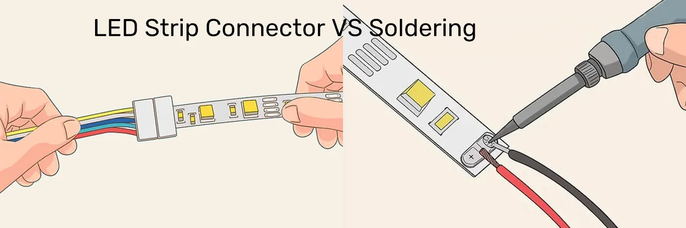 LED Strip Connector VS Soldering