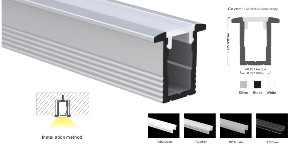 Mini aluminum profile MN0812B