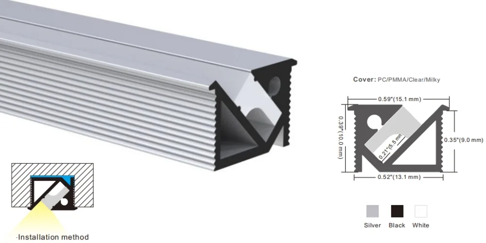 Mini aluminum profile MN1509A