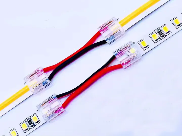 Strip to wire to strip connectors