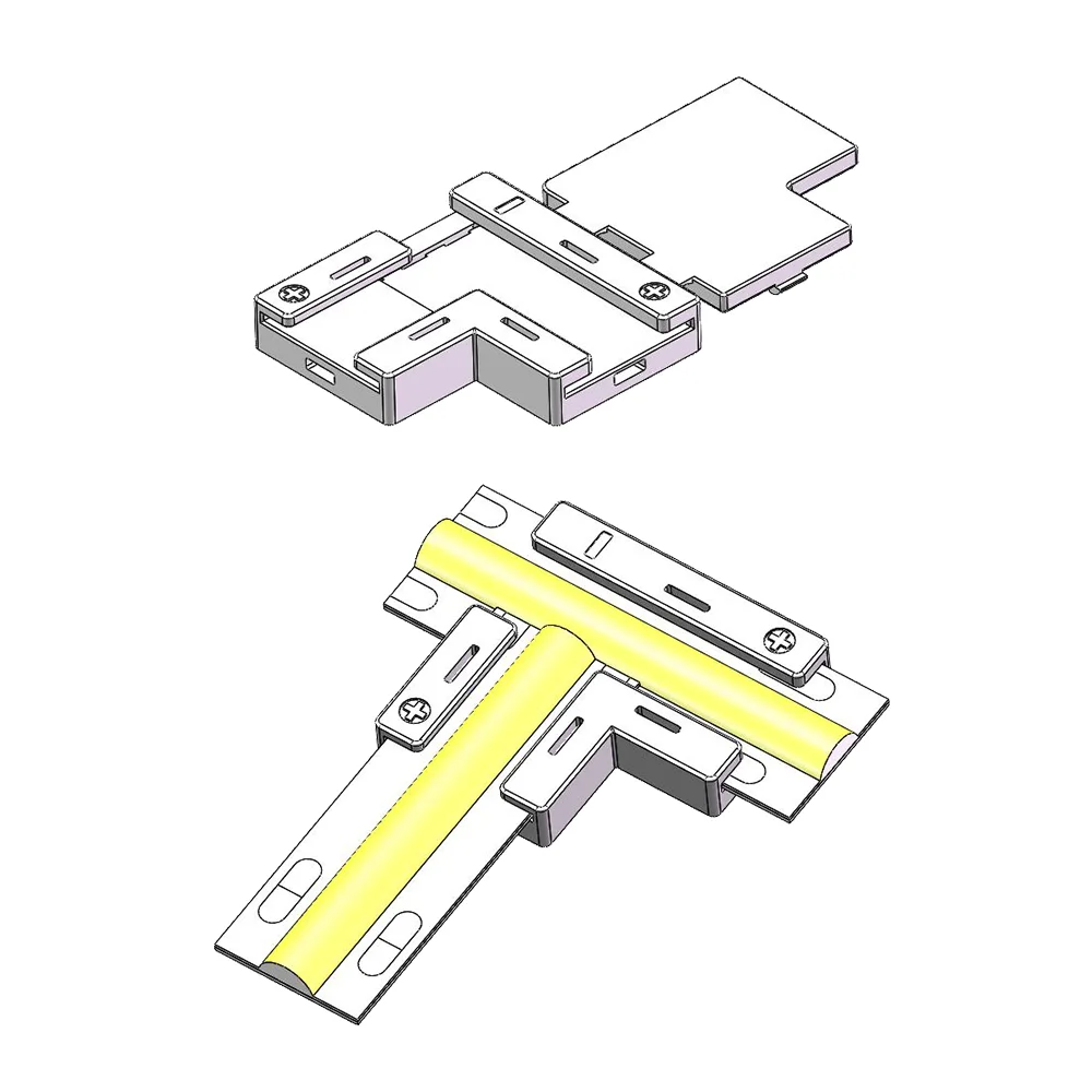 T-shaped LED Strip Connectors