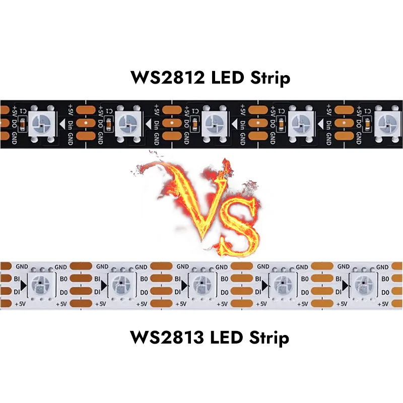 WS2812 VS WS2813 LED strip light