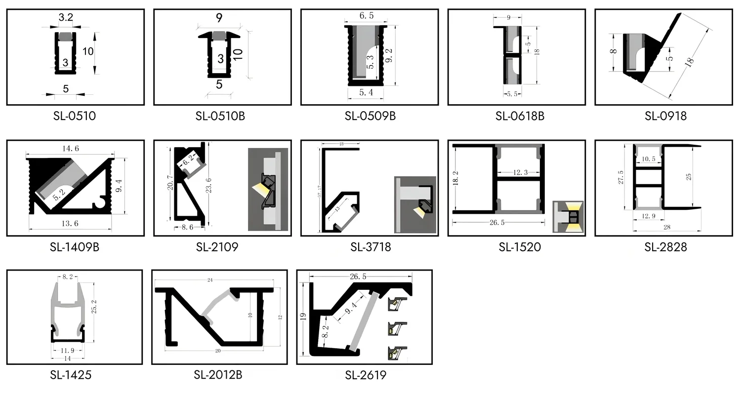 Cabinet Series LED Aluminum Profiles