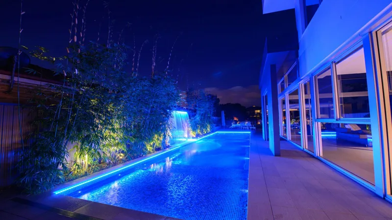 Creative Ideas for Pool Lighting Using LED Strips Pool Contour Lighting