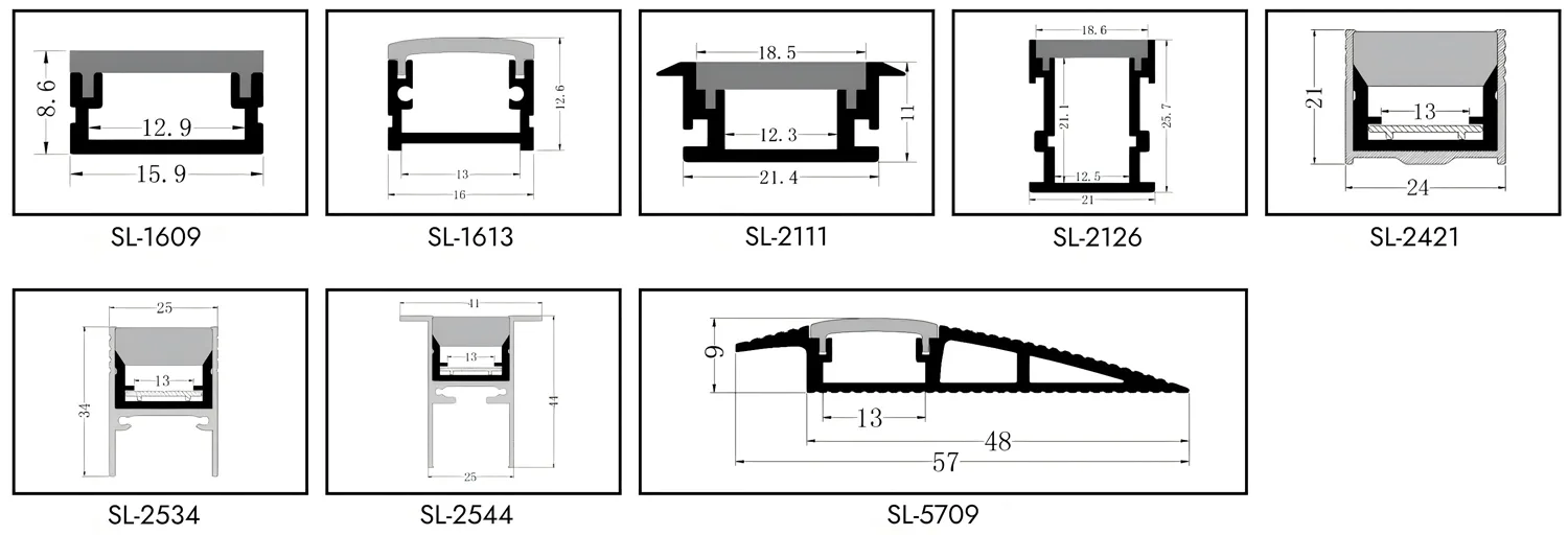 Inground LED Aluminum Profiles