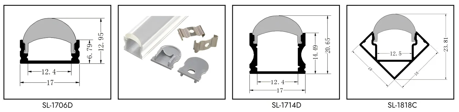 Lens LED Aluminum Profiles