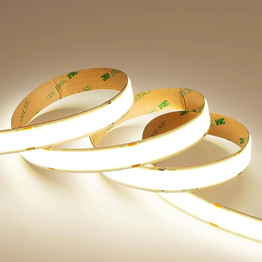 15mm Width Ultra Bright Dotless COB LED Strip Light