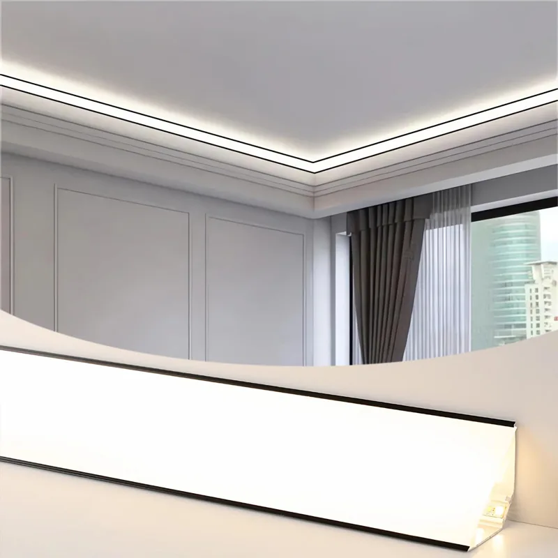 Application of Corner Aluminum Profiles Indirect Lighting in Living Spaces