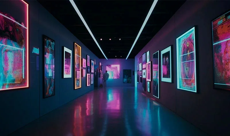 Application of Second Generation Neon Flex Art Galleries