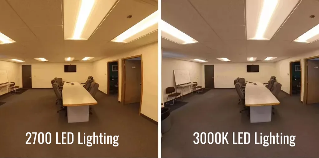 LED Lighting Color Temperature Comparison 2700K vs. 3000K