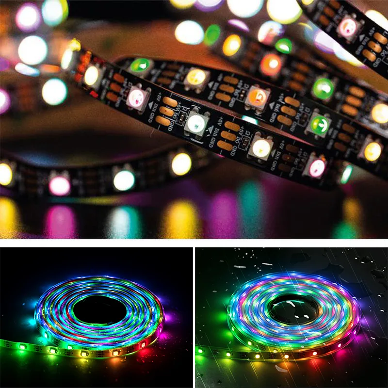 DC5V SK6812 RGBW 4-in-1 Individual Addressable Dream Color LED Pixels Strip_03