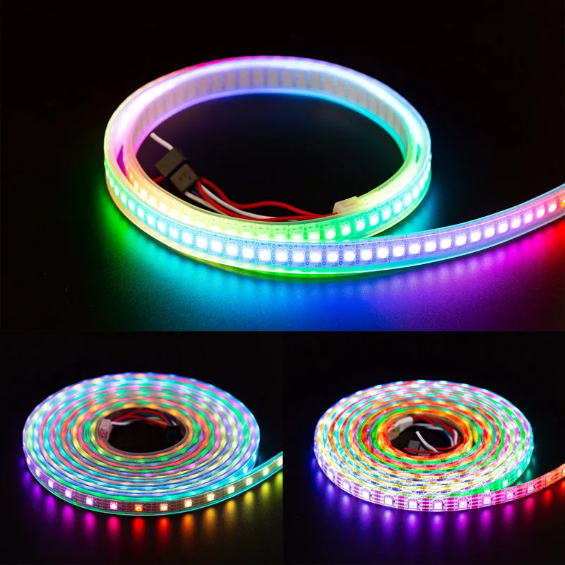 DC5V WS2813 RGB IC Dual-signal LED Pixel Strip Dream Color Individually Addressable Light Strips_03