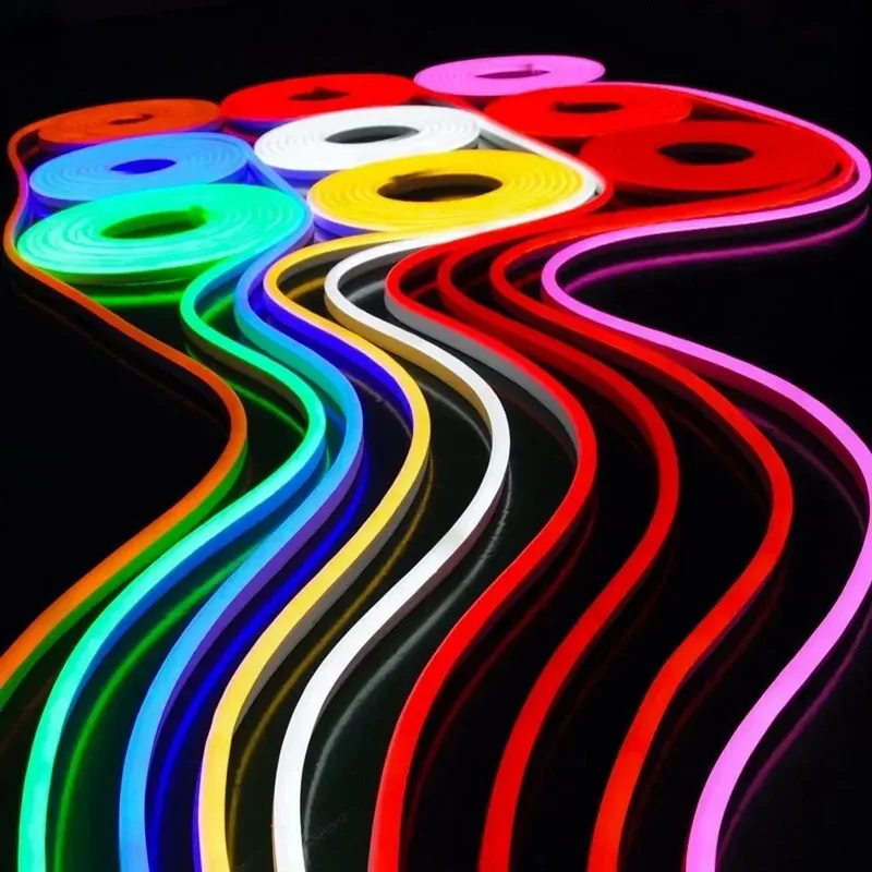 Side Bend 6x12mm 8x16mm Silicone LED Flex Neon Strip 120LEDs DC12V 2.5cm Cuttable_03