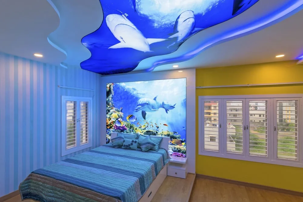 Stretched ceilings for childrens rooms