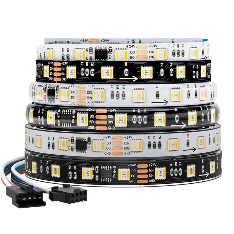 WS2805 Addressable Dual Signal Pixels LED Strip Light 5-in-1 RGBCCT 3000K-6500K 60 LEDs m_01