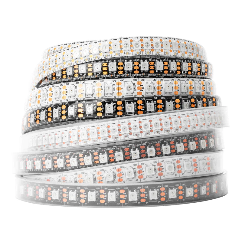 WS2812B 5050SMD RGB IC LED Pixel Strip DC5V Full Color 30,60,96,100,144 Pixels LEDs m_01