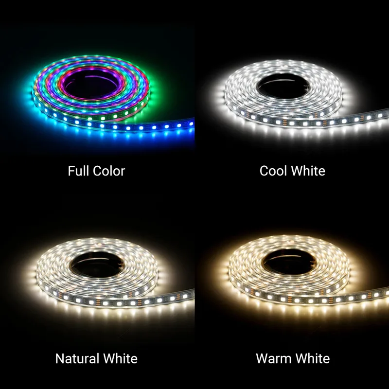 WS2814 5050 4-in-1 RGBWW RGBCW Pixels Addressable 3Pin LED Strip Lights_03