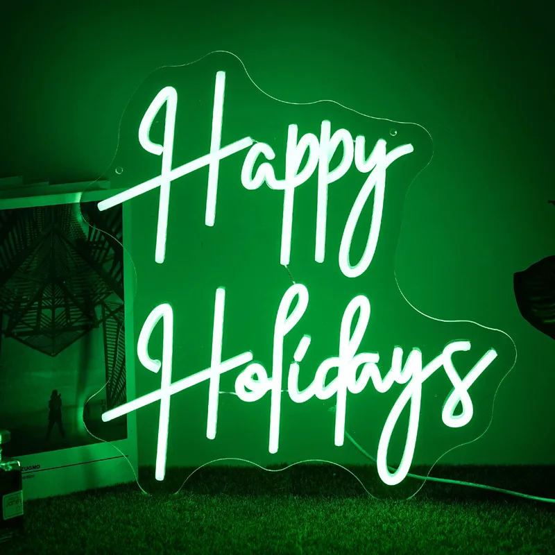 Happy Holidays Neon Sign