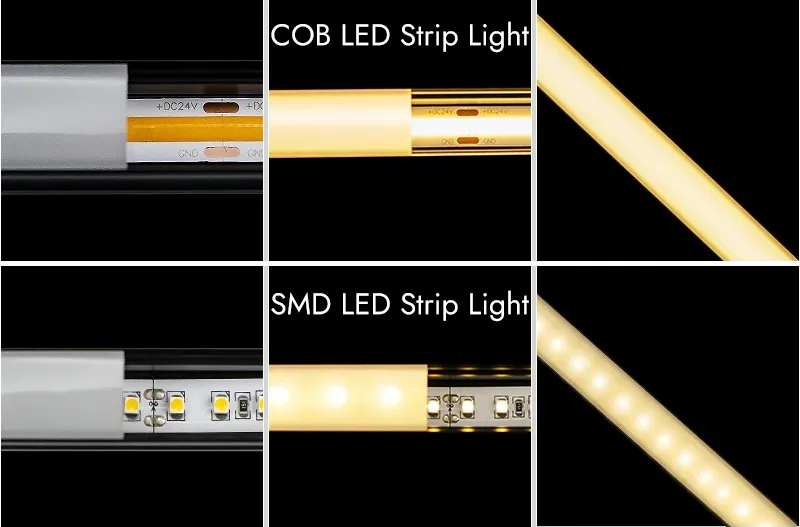 COB LED Şerit Işıklar vs. SMD LED Şerit Işıklar