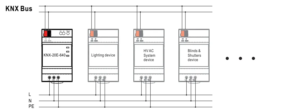 KNX System Power Supply Wiring Diagram