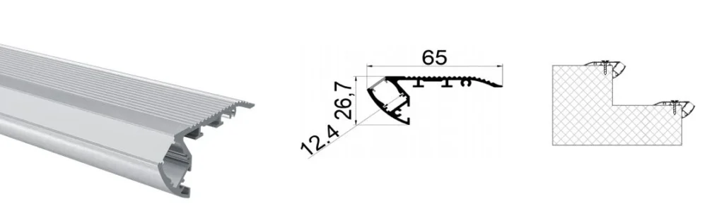 Merdiven aydınlatması LED alüminyum profil SL6527