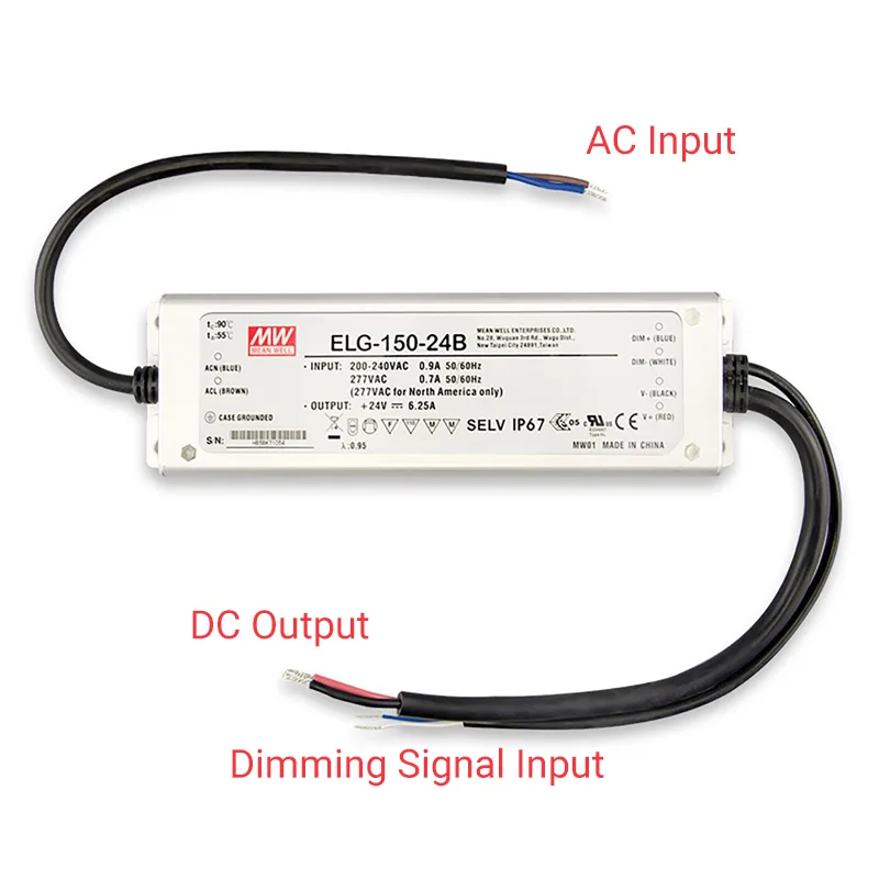 Meanwell power supply with open wire