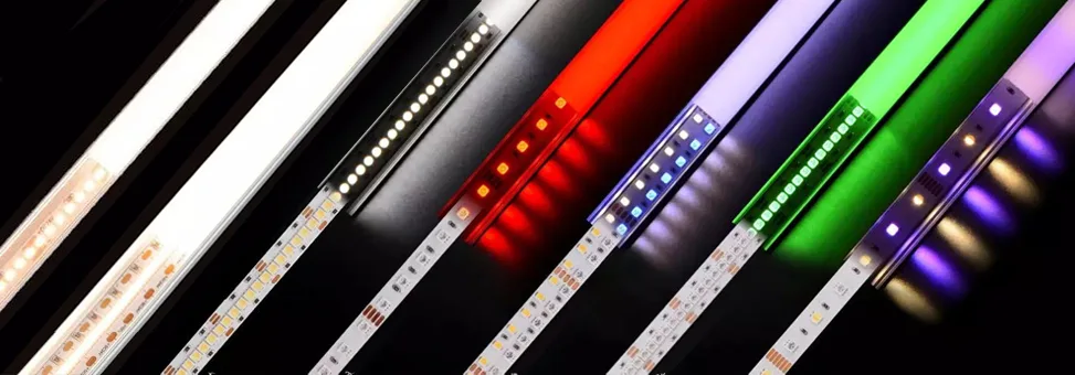 LED strip use with LED strip channels