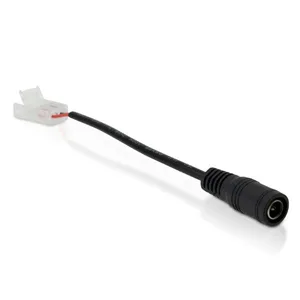 MaleFemale DC Plug with Clamp-on LED Strip Connetor