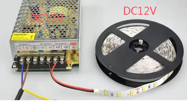 Voltage matching of LED strip to power supply