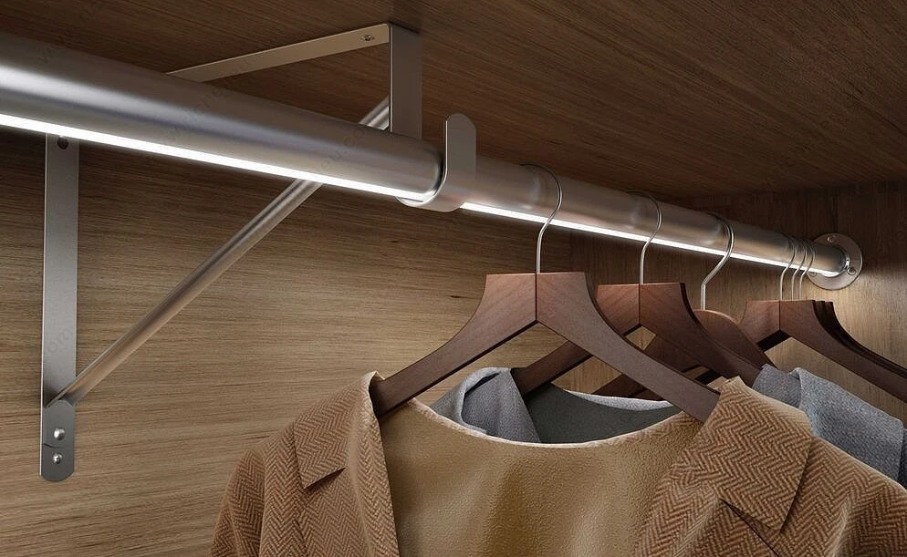 Wardrobe led channel application Closet aluminum profile